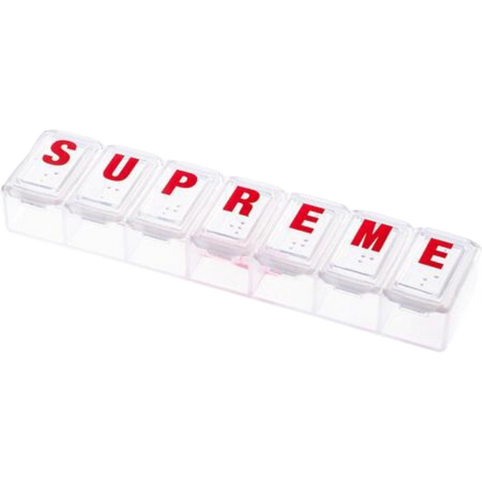 Supreme Weekday Pillbox - Clear