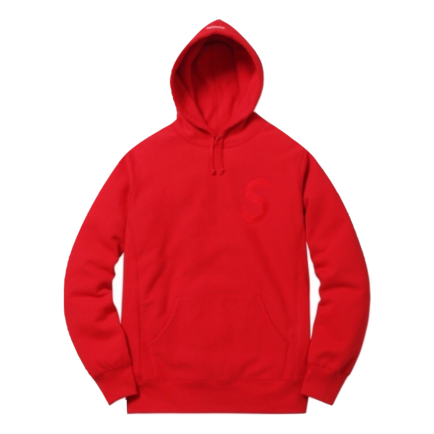 Supreme Tonal S Logo Hooded Sweatshirt - Red