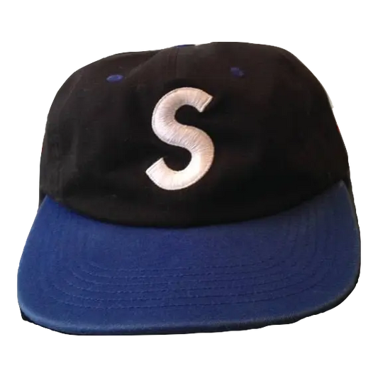 Supreme S Logo Leather Strap Hat - Black/Blue - Used Supreme