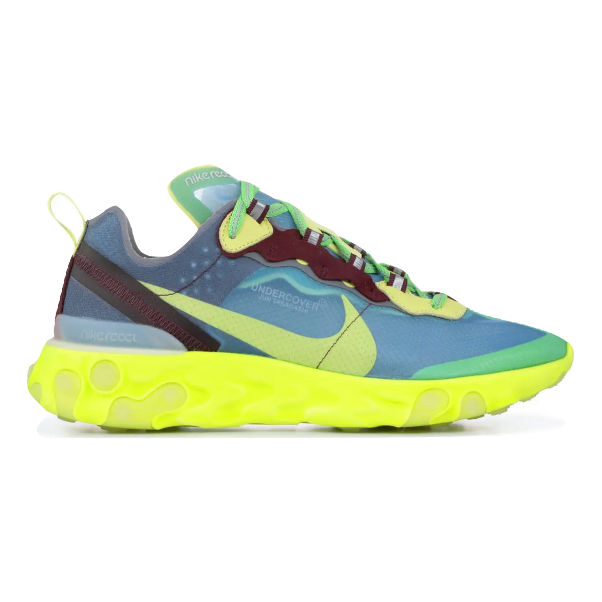 React Element 87/Undercover - Undercover - Lakeside/Electric Yellow Nike