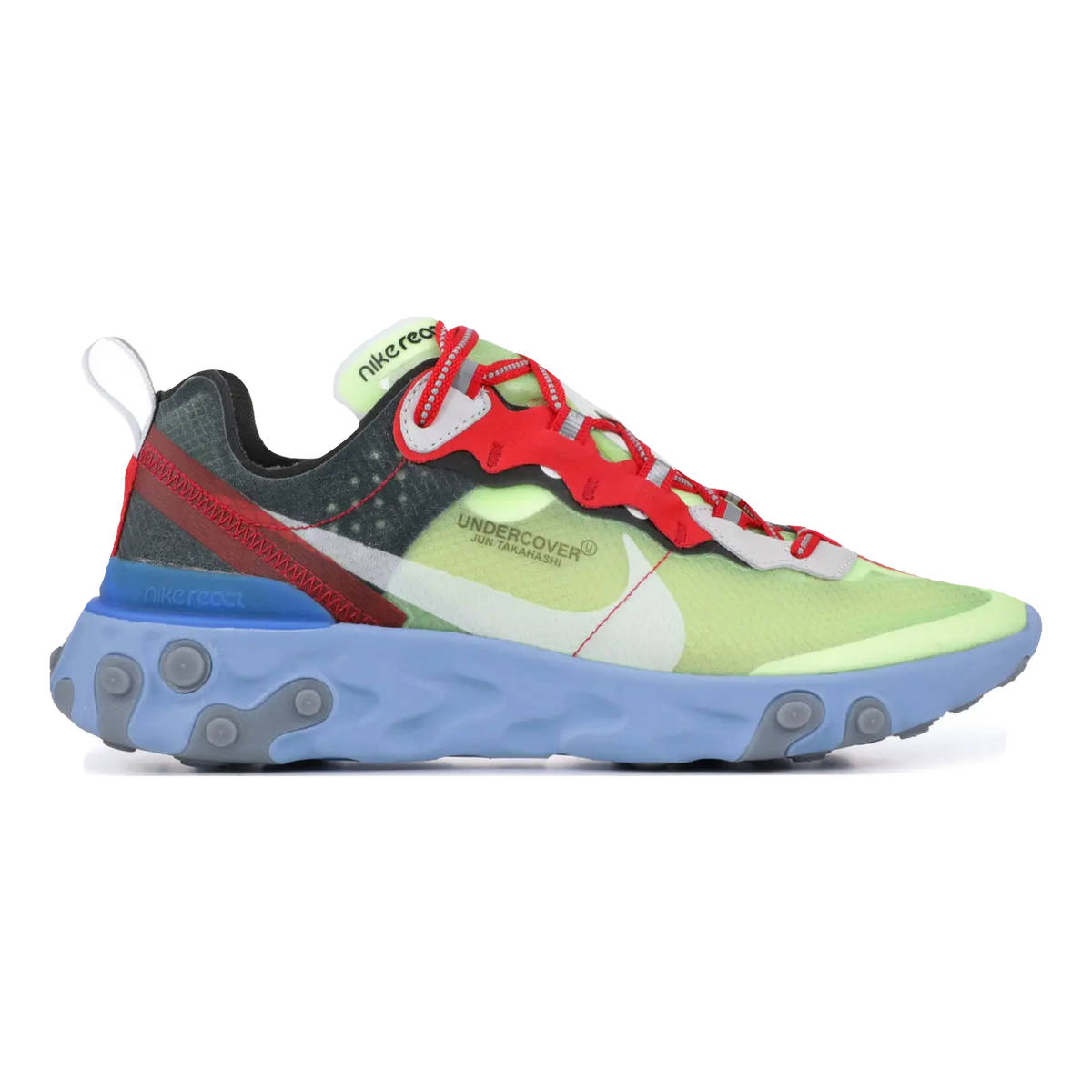 React Element 87/Undercover - Undercover - Volt/University Red-Black Nike