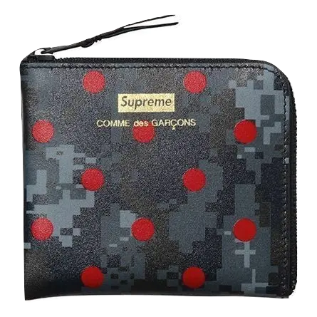 Supreme x CDG Wallet - Navy Supreme