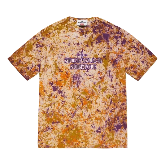 Supreme x Stone Island Embroidered Logo S/S Top - Coral
