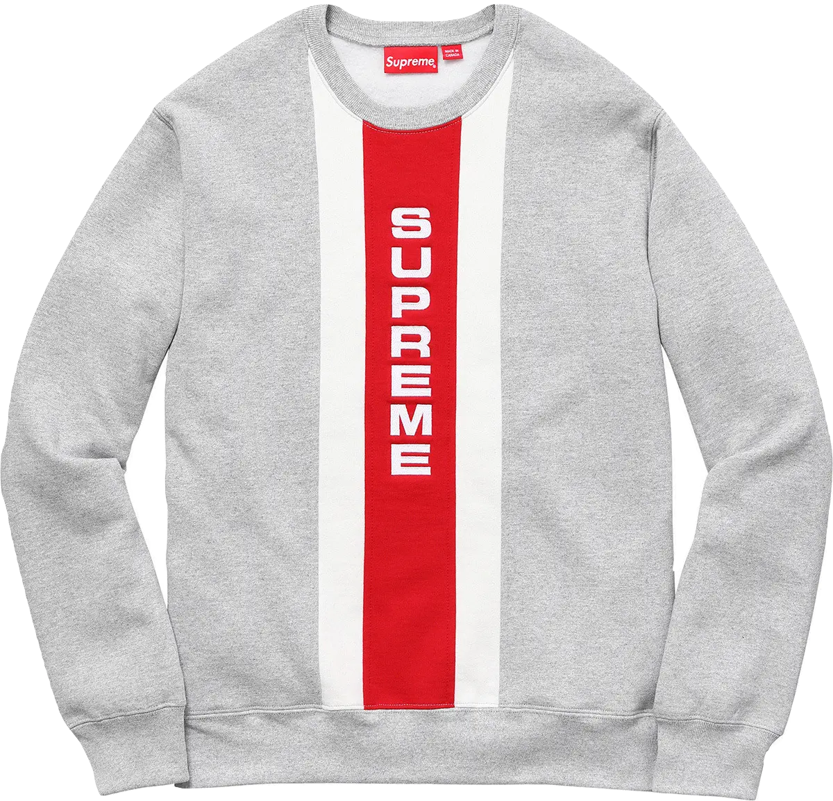 Supreme Vertical Logo Panel Crewneck Supreme