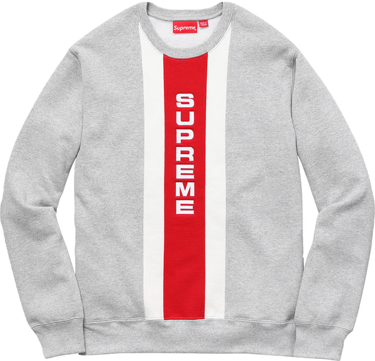Supreme Vertical Logo Panel Crewneck