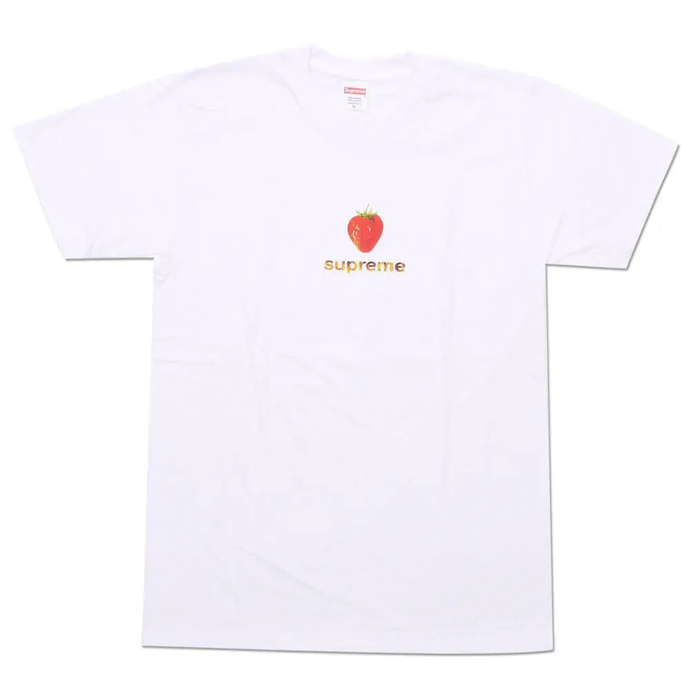 Supreme Strawberry Tee - White - Used Supreme