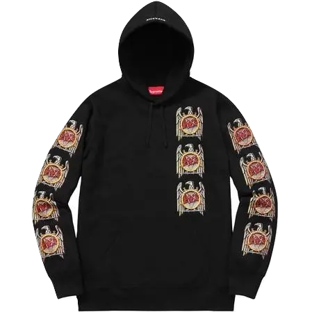 Supreme Slayer Eagle Hoodie - Black Supreme