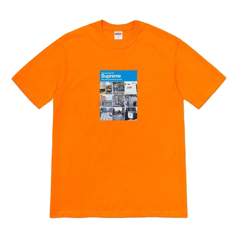 Supreme Verify Tee - Orange Supreme