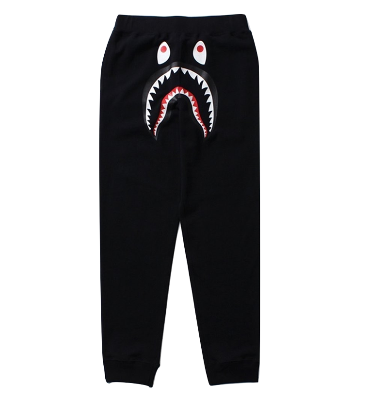 Bape Shark Slim Sweat Pants Black Green Grails SF