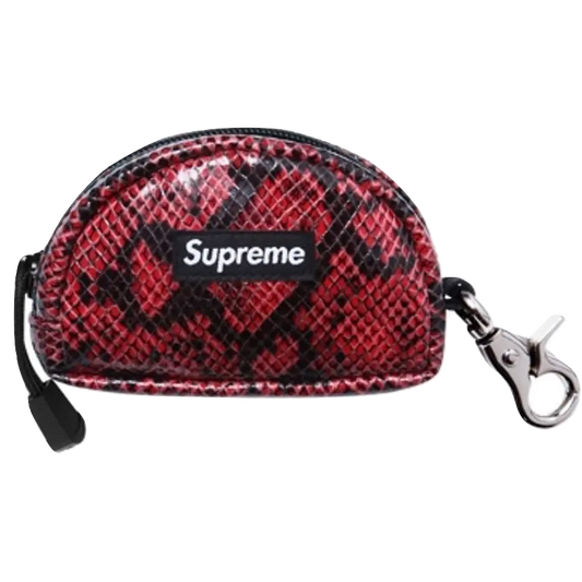 Supreme Snakeskin Stash Pouch - Red Supreme