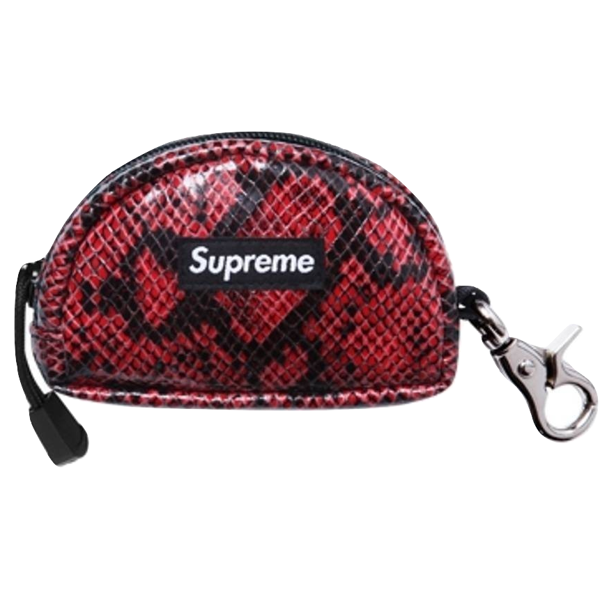 Supreme Snakeskin Stash Pouch - Red - Used