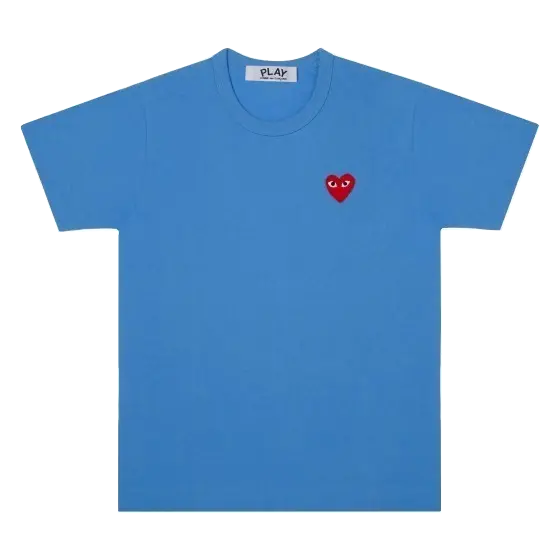 CDG Play Shirt - Baby Blue Comme Des Garcon