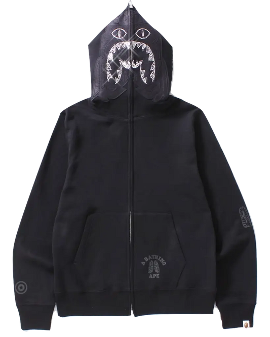 A Bathing Ape Swarovski 1st Tiger Zip Hoodie Bape