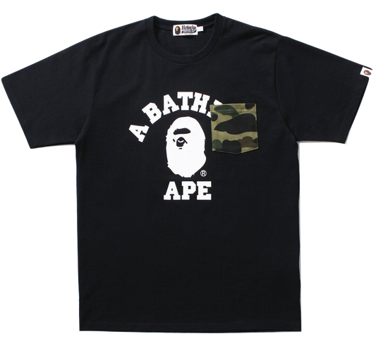 A Bathing Ape College Camo Pocket Tee