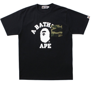 A Bathing Ape College Camo Pocket Tee