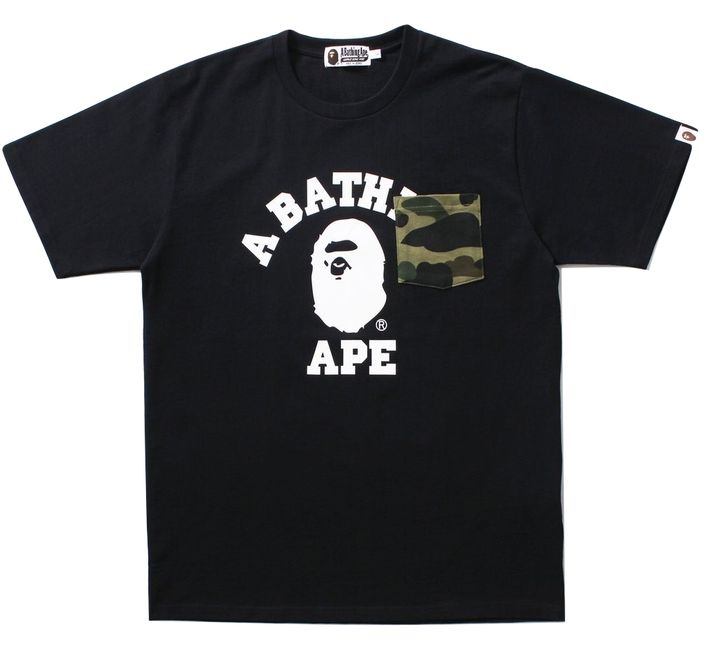 A Bathing Ape College Camo Pocket Tee