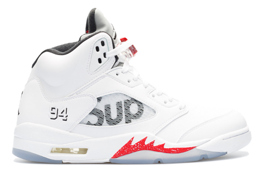 Air Jordan 5 Retro - Supreme White - Used