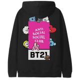 Anti Social Social Club x BT21 Madhouse Hoodie - Black - Used
