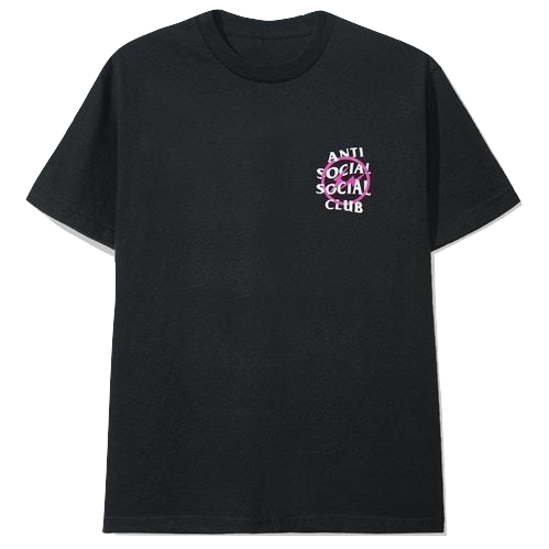 Anti Social Social Club x Fragment Bolt Tee - Black/Pink Anti Social Social Club