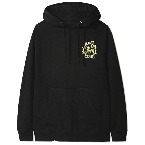 ASSC x Fragment Bolt Hoodie - Black/Yellow - Used Anti Social Social Club