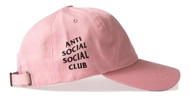 Anti Social Social Club Weird Cap -  Pink
