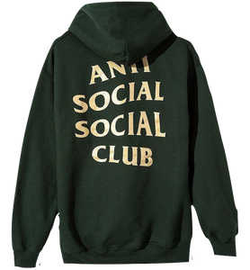 Anti social social club green hoodie shop