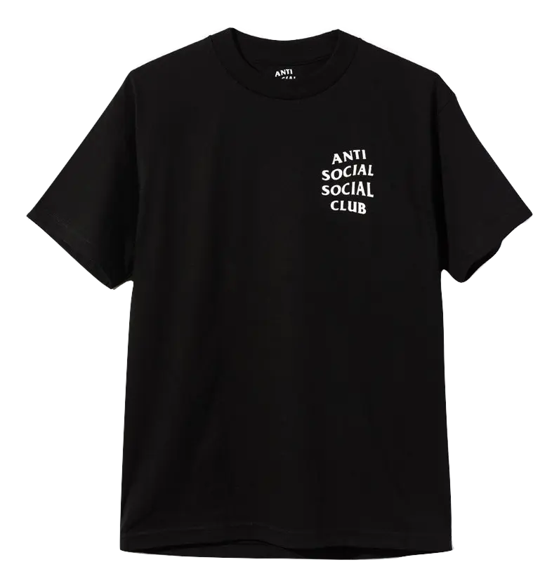 Anti Social Social Club Logo Tee 2 - Black - Used Anti Social Social Club
