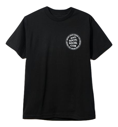 Anti Social Social Club Never You Never Never Again Tee - Black