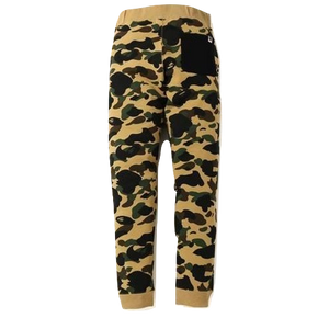 A Bathing Ape 1st Camo Shark Slim Sweatpants - Yellow/Black Bape