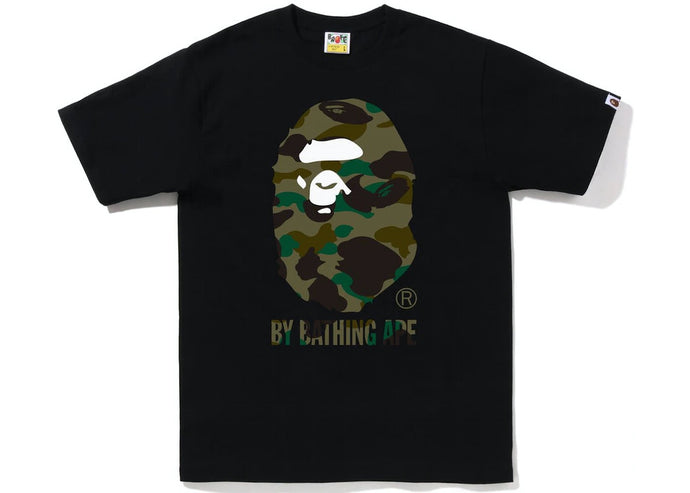 A Bathing Ape 1st Camo By Bathing Ape Tee - Black/Green Camo