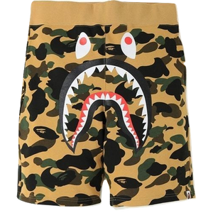 A Bathing Ape 1st Camo Shark Sweat Short - Yellow Camo