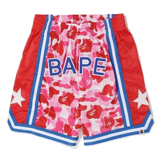A Bathing Ape ABC Basketball Shorts - Pink