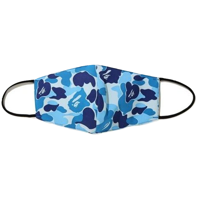 A Bathing Ape ABC Camo Mask - ABC Blue Camo Bape