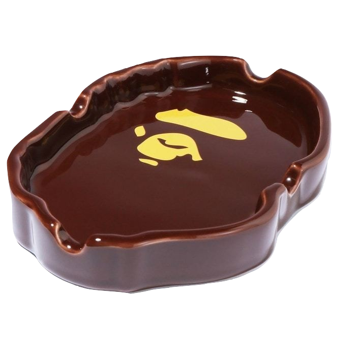 A Bathing Ape Ape Head Ashtray - Brown Bape