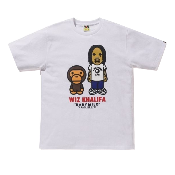 A Bathing Ape Baby Milo x Wiz Khalifa Tee - White