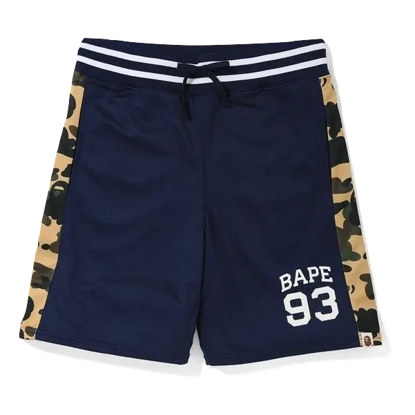 A Bathing Ape Basketball Shorts - Navy Bape