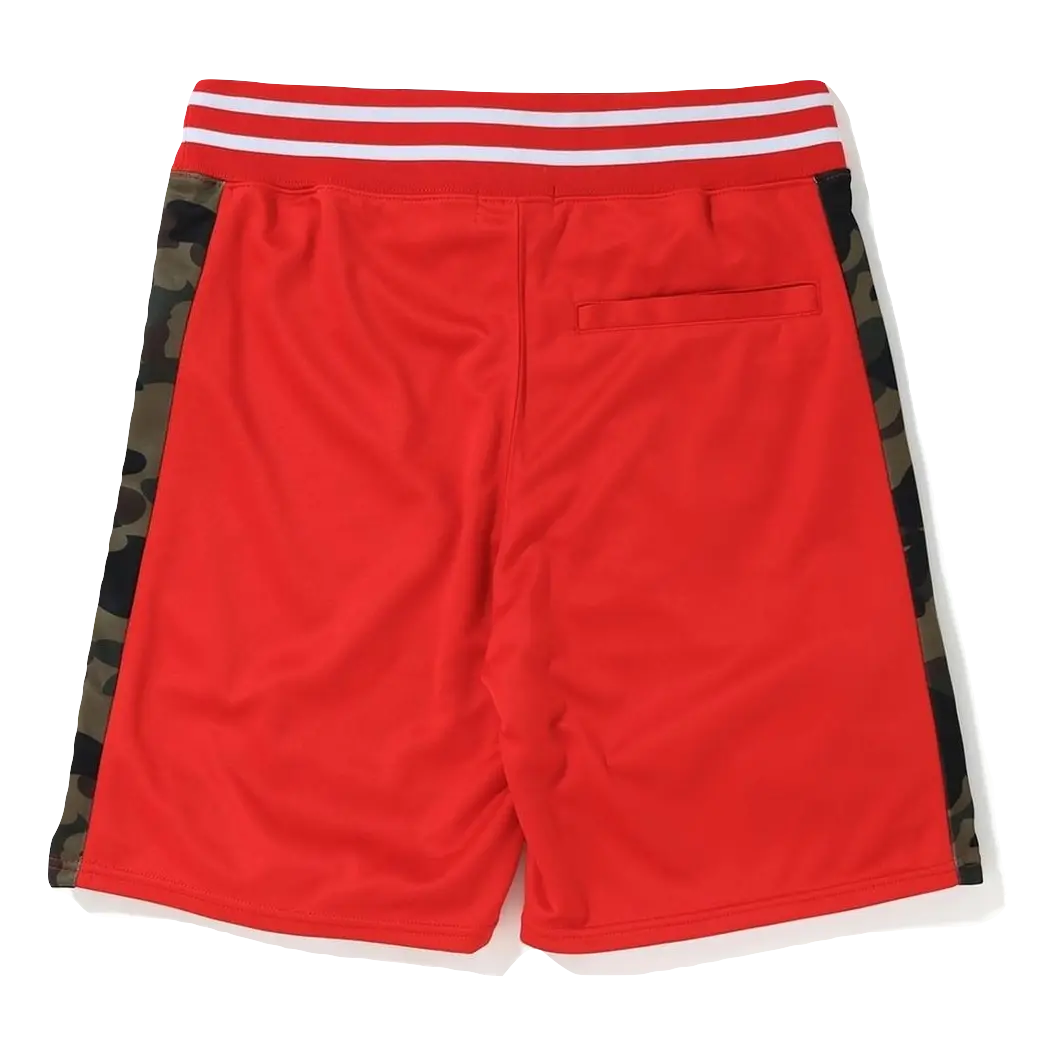 A Bathing Ape Basketball Shorts - Red Bape
