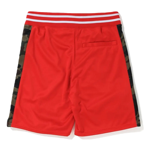 A Bathing Ape Basketball Shorts - Red Bape