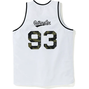 A Bathing Ape Basketball Tank Top - White Bape