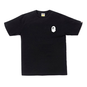 A Bathing Ape Bicolor Multi Logo Tee - Black - Used Bape