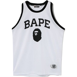 A Bathing Ape Jersey Tank Top - White