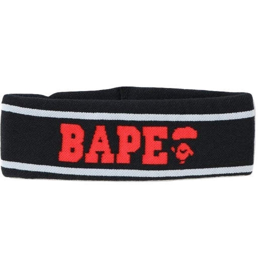 A Bathing Ape Logo Headband - Black/Red