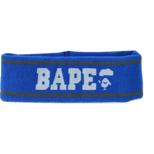 A Bathing Ape Logo Headband - Blue/Grey