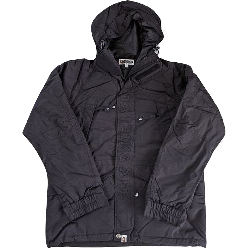 A Bathing Ape Happy New Year 2021 Snowboarding Jacket - Black Bape