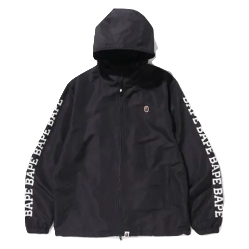 A Bathing Ape Premium Summer Bag Lightweight Windbreaker Jacket (SS19) - Black Bape