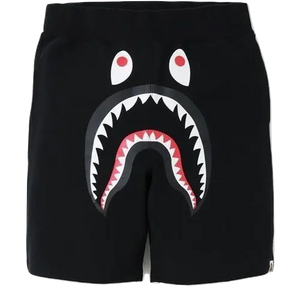 A Bathing Ape Shark Sweat Shorts - Black/Purple Camo Bape