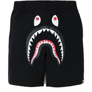 A Bathing Ape Shark Sweat Shorts - Black/Purple Camo