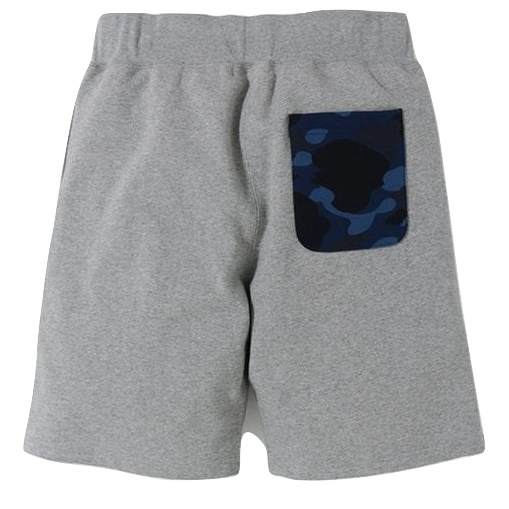 A Bathing Ape Shark Sweat Shorts - Grey/Blue Camo