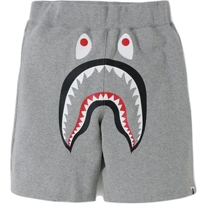 A Bathing Ape Shark Sweat Shorts - Grey/Blue Camo Bape