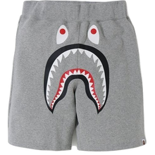 A Bathing Ape Shark Sweat Shorts - Grey/Blue Camo